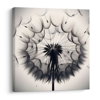 WANDBILD DETAILLIERTE PUSTEBLUME - BILDER LÖWENZAHN - BILDER