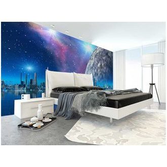 PAPIER PEINT PANORAMIQUE – VILLE DU FUTUR - PAPIERS PEINTS - 🔥 VENTE TOTALE 🔥