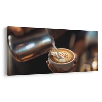 OBRAZ MISTROVSTVÍ V LATTE ART - OBRAZY JÍDLA A NÁPOJE - OBRAZY