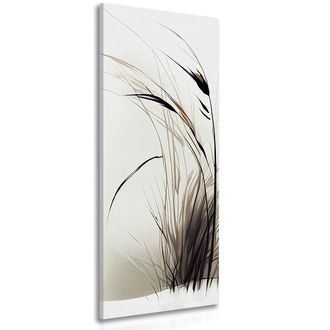 CANVAS PRINT DRY GRASS BLADES - PICTURES OF TREES AND LEAVES - PICTURES