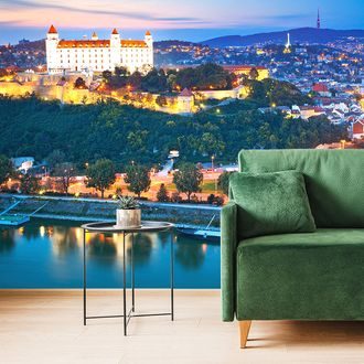 WALL MURAL EVENING IN BRATISLAVA - WALLPAPERS CITIES - WALLPAPERS