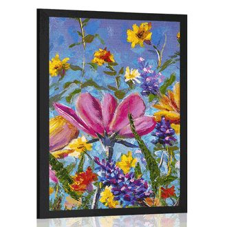 POSTER COLORFUL FLOWERS IN THE MEADOW - FLOWERS - POSTERS