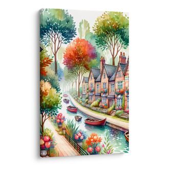 OBRAZ ROMANTICKÁ ČTVRŤ - OBRAZY MĚSTA - OBRAZY