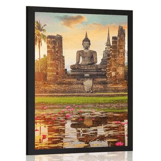 POSTER BUDDHA STATUE IN SUKHOTHAI PARK - FENG SHUI - POSTERS