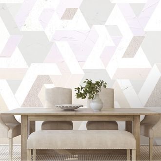 TAPETA PASTELOVÁ SKLÁDAČKA VZORŮ - VZOROVANÉ TAPETY - TAPETY