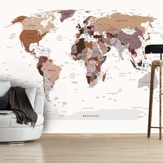 Photo wallpaper world map