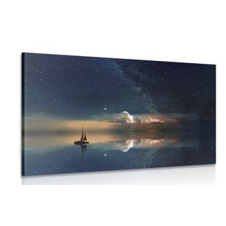 IMPRESSION SUR TOILE BATEAU EN MER - IMPRESSION SUR TOILE DE NATURE ET PAYSAGE - IMPRESSION SUR TOILE