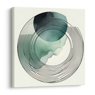 WANDBILD KREISE IN HARMONIE - WANDBILDER ABSTRAKTE FORMEN - BILDER