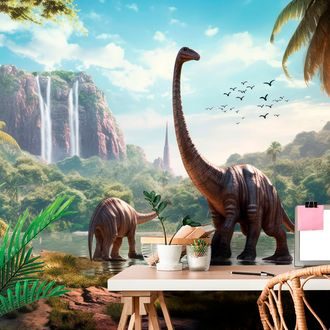 WALLPAPER UNDISCOVERED LAND OF DINOSAURS - WALLPAPERS FANTASY - WALLPAPERS