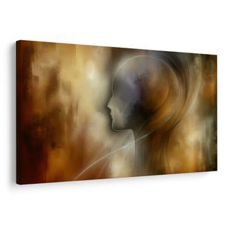 OBRAZ ABSTRAKTNÍ SILUETA V MLZE - ABSTRAKTNÍ OBRAZY - OBRAZY