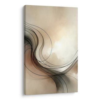 SLIKA ELEGANTNE LINIJE U OBLACIMA - SLIKA APSTRAKTNI OBLICI - SLIKE