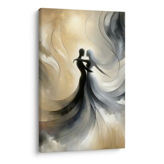 WANDBILD TANZ VON LICHT UND SCHATTEN - BILDER MIT LIEBESMOTIVEN - BILDER