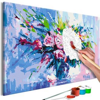 Picture painting by numbers playful bouquet