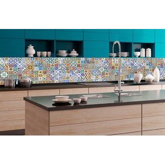 SELF ADHESIVE PHOTO WALLPAPER FOR KITCHEN PORTUGUESE TILES - WALLPAPERS