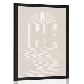 PLAKÁT JEDINEČNÝ VZOR DUHY MID-CENTURY - MOTIVY Z NAŠÍ DÍLNY - PLAKÁTY