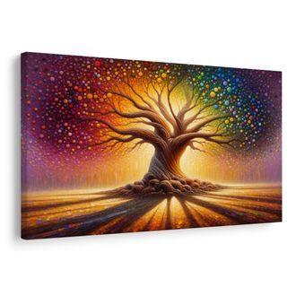 OBRAZ KOUZELNÝ STROM ŽIVOTA V BARVÁCH - OBRAZY STROMY ŽIVOTA - OBRAZY