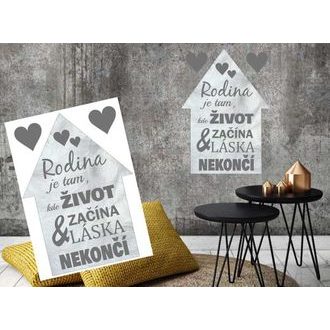 Decorative wall stickers quote about family