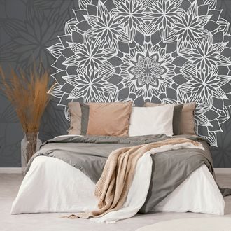 SELF ADHESIVE WALLPAPER MANDALA WITH A SPRING THEME - SELF-ADHESIVE WALLPAPERS - WALLPAPERS