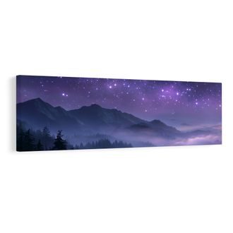 OBRAZ TAJEMNÁ KRAJINA POD HVĚZDAMI - OBRAZY HORY - OBRAZY