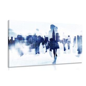 OBRAZ SILUETY LIDÍ VE VELKOMĚSTĚ - OBRAZY LIDÍ - OBRAZY