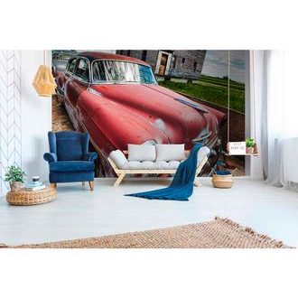 PAPIER PEINT PANORAMIQUE – VOITURE ANCIENNE - PAPIERS PEINTS - 🔥 VENTE TOTALE 🔥