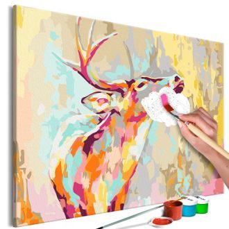 Picture painting by numbers beautiful deer