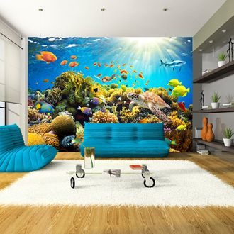 Self adhesive wallpaper underwater landscape