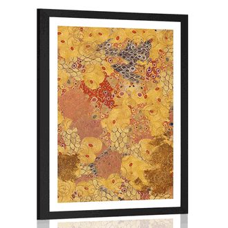 POSTER WITH MOUNT ABSTRACTION IN THE STYLE OF G. KLIMT - ABSTRACT AND PATTERNED - POSTERS