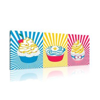 OBRAZ POP ART CUPCAKES - POP ART OBRAZY - OBRAZY