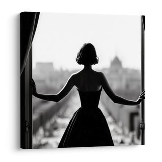 OBRAZ KOUZLO ČERNOBÍLÉ ELEGANCE - OBRAZY ŽENY - OBRAZY