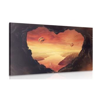 OBRAZ POHLED Z JESKYNĚ - OBRAZY PŘÍRODY A KRAJINY - OBRAZY