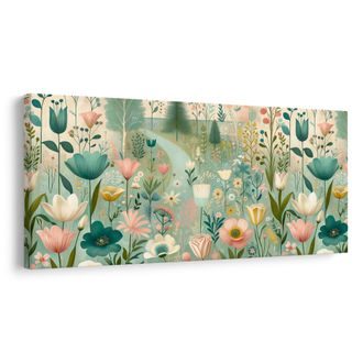 OBRAZ JARNÍ KVĚTY NA LESNÍ STEZCE - OBRAZY KVĚTŮ - OBRAZY