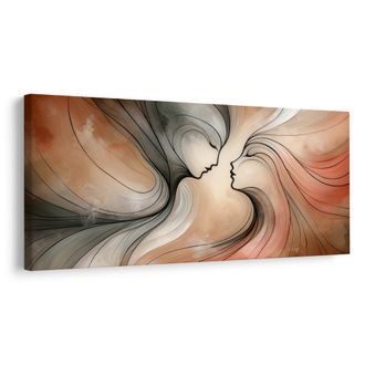 WANDBILD VEREINIGUNG DER ENERGIEN - BILDER MIT LIEBESMOTIVEN - BILDER