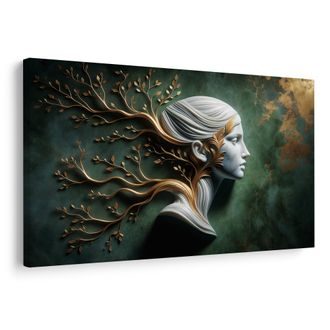 OBRAZ KLIDNÁ BOHYNĚ S VĚTVEMI ŽIVOTA - OBRAZY ŽENY - OBRAZY