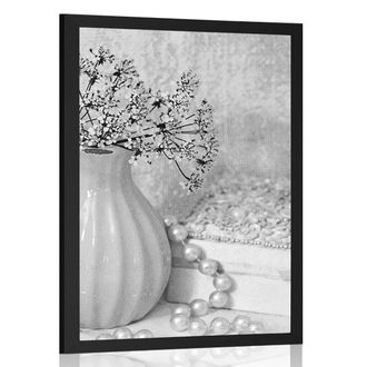 POSTER LUXURY STILL LIFE IN BLACK AND WHITE - BLACK AND WHITE - POSTERS