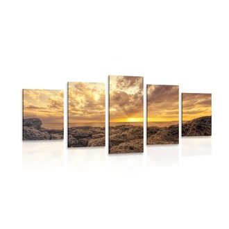 5-DÍLNÝ OBRAZ SKÁLY MOŘE - OBRAZY PŘÍRODY A KRAJINY - OBRAZY