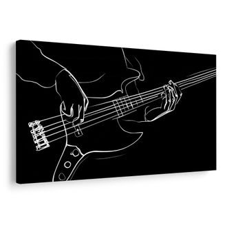 TABLOU LINII MUZICALE DE CHITARĂ BAS - TABLOURI MUZICALE - TABLOURI