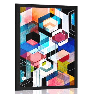 Plakát abstraktní geometrie