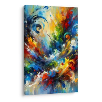 OBRAZ VÍR ENERGIE A BAREV - ABSTRAKTNÍ OBRAZY - OBRAZY