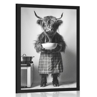 PLAKÁT KRÁVA V KUCHYŇSKÉ ZÁSTĚŘE - PLAKÁTY - TOTÁLNÍ VÝPRODEJ 🔥