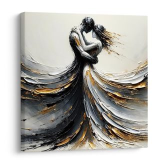 OBRAZ TANEC V ZLATÝCH TÓNECH - OBRAZY LÁSKA - OBRAZY