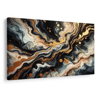 OBRAZ ZLATÝ CHAOS - OBRAZY ABSTRAKTNÍ TVARY - OBRAZY