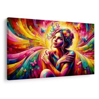 OBRAZ KOUZELNÁ ŽENA S MOTÝLY - OBRAZY ŽENY - OBRAZY