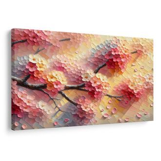 WANDBILD BLÜTEN IN PASTELLFARBEN - BILDER BLUMEN - BILDER