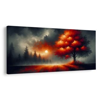 OBRAZ STROM ŽIVOTA PŘI ZÁPADU - OBRAZY STROMY ŽIVOTA - OBRAZY