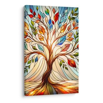 OBRAZ STROM ŽIVOTA S PESTROBAREVNÝM LISTÍM - OBRAZY STROMY ŽIVOTA - OBRAZY