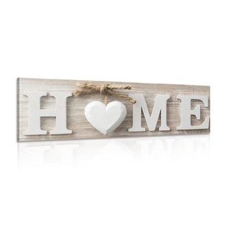 Picture with the words Home in vintage design
