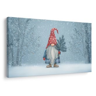 VÁNOČNÍ OBRAZ ZIMNÍ SKŘÍTEK V LESE - VÁNOČNÍ A ZIMNÍ OBRAZY - OBRAZY