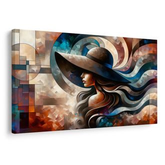 OBRAZ ELEGANTNÍ ŽENA V BAREVNÉM STYLU - OBRAZY ŽENY - OBRAZY