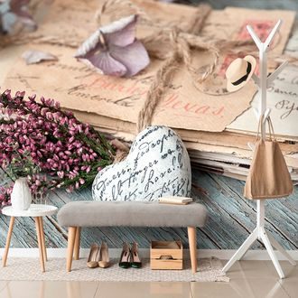 SAMOLEPÍCÍ FOTOTAPETA NOSTALGICKÉ LISTY - SAMOLEPÍCÍ TAPETY - TAPETY